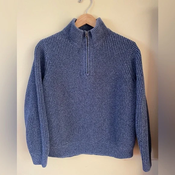 L.L. Bean Men's Organic Cotton Waffle Sweater,
Quarter Zip - Picture 1 of 6